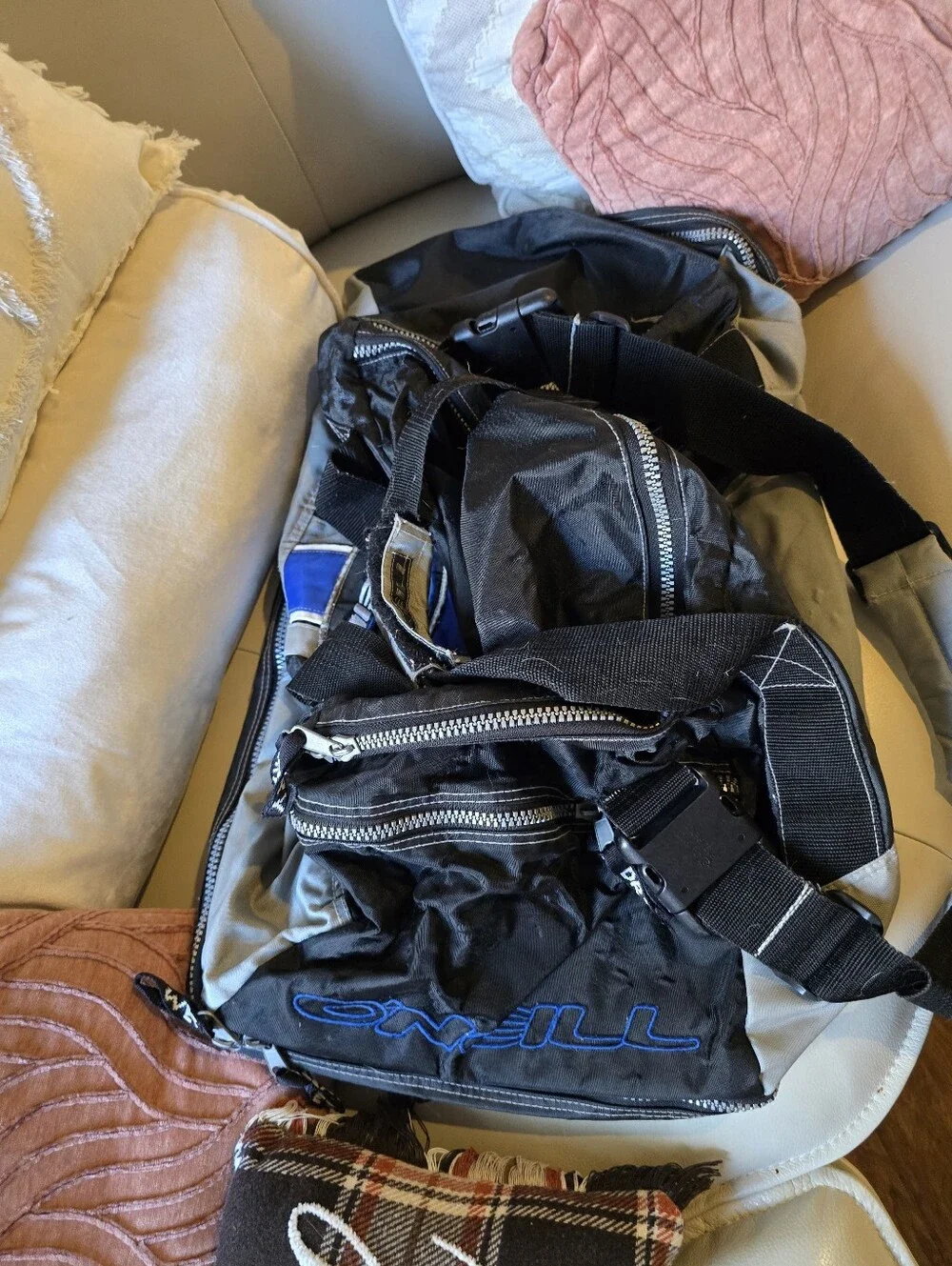 O'Neill Vintage, Rare Black & Blue Duffel Bag